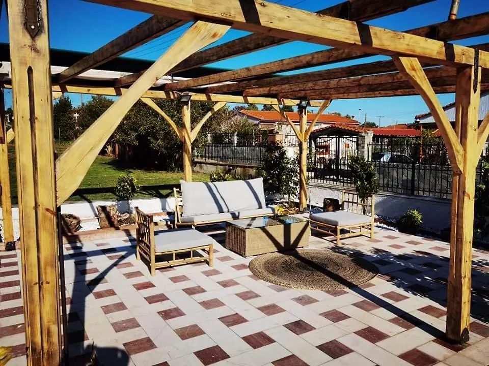 Rural Villa Private Pool, Bbq, Court ,20' Airport Nea Kallikrateia Grecia